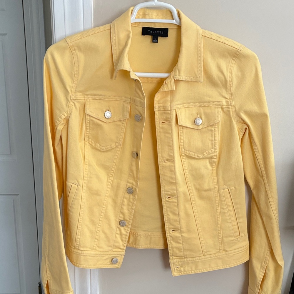 Talbots Women's Sunny Yellow Jean Jacket